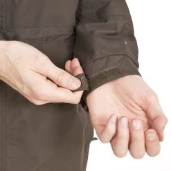 Trespass Men's Waterproof Jacket Edwin - Junior Size 14 Trespass Men's Waterproof Jacket Edwin - Junior Size -Adventure Pulse model rainwear edwin khaki 12
