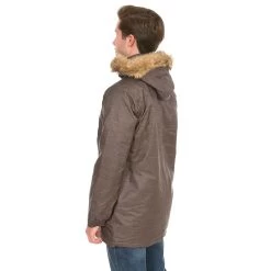 Trespass Mens Waterproof Parka Jacket Gillespie - Junior Size 22 Trespass Mens Waterproof Parka Jacket Gillespie - Junior Size -Adventure Pulse model rainwear gillespie truffle 6