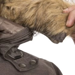 Trespass Mens Waterproof Parka Jacket Gillespie - Junior Size 19 Trespass Mens Waterproof Parka Jacket Gillespie - Junior Size -Adventure Pulse model rainwear gillespie truffle 12