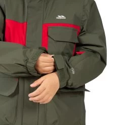 Trespass Boys Ski Jacket TP50 Montee - IVY 2/3 -Adventure Pulse montee mcjksktr0009 ivy m04