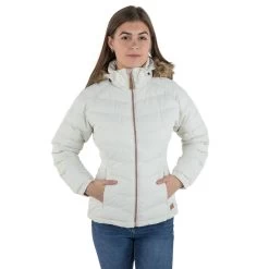 Trespass Womens Padded Hooded Casual Jacket Nadina - Junior Size -Adventure Pulse nadina fajkcan20002 van m01 1