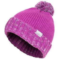 Trespass Kids Bobble Hat Knitted Fleece Lined Nefti