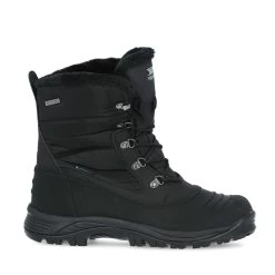 Trespass Mens Fleece Lined Snow Boots Negev II - Junior Size 23 Trespass Mens Fleece Lined Snow Boots Negev II - Junior Size -Adventure Pulse negevii mafobon20001 blk a