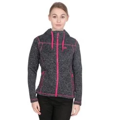 Trespass Womens Fleece Hoodie Odelia - Junior Size -Adventure Pulse odelia faflflj20007 bkm m01