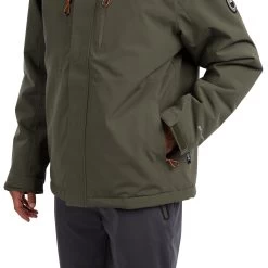 Trespass Men's Padded Waterproof Jacket Zip Off Hood Oswarm -Adventure Pulse oswarm majkratr0052 ivy m05