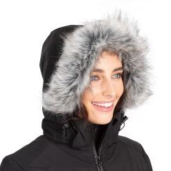 Trespass Womens Ski Jacket Waterproof Poise - Junior Size 12 Trespass Womens Ski Jacket Waterproof Poise - Junior Size -Adventure Pulse poise fajktr0007 blk m04