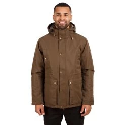 Trespass Men's Waterproof Padded Jacket Hood Puxtoncombe -Adventure Pulse puxtoncombe majkratr0028 kht m01