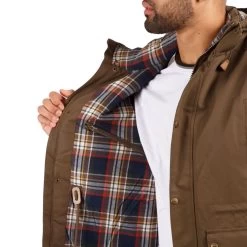 Trespass Men's Waterproof Padded Jacket Hood Puxtoncombe -Adventure Pulse puxtoncombe majkratr0028 kht m05