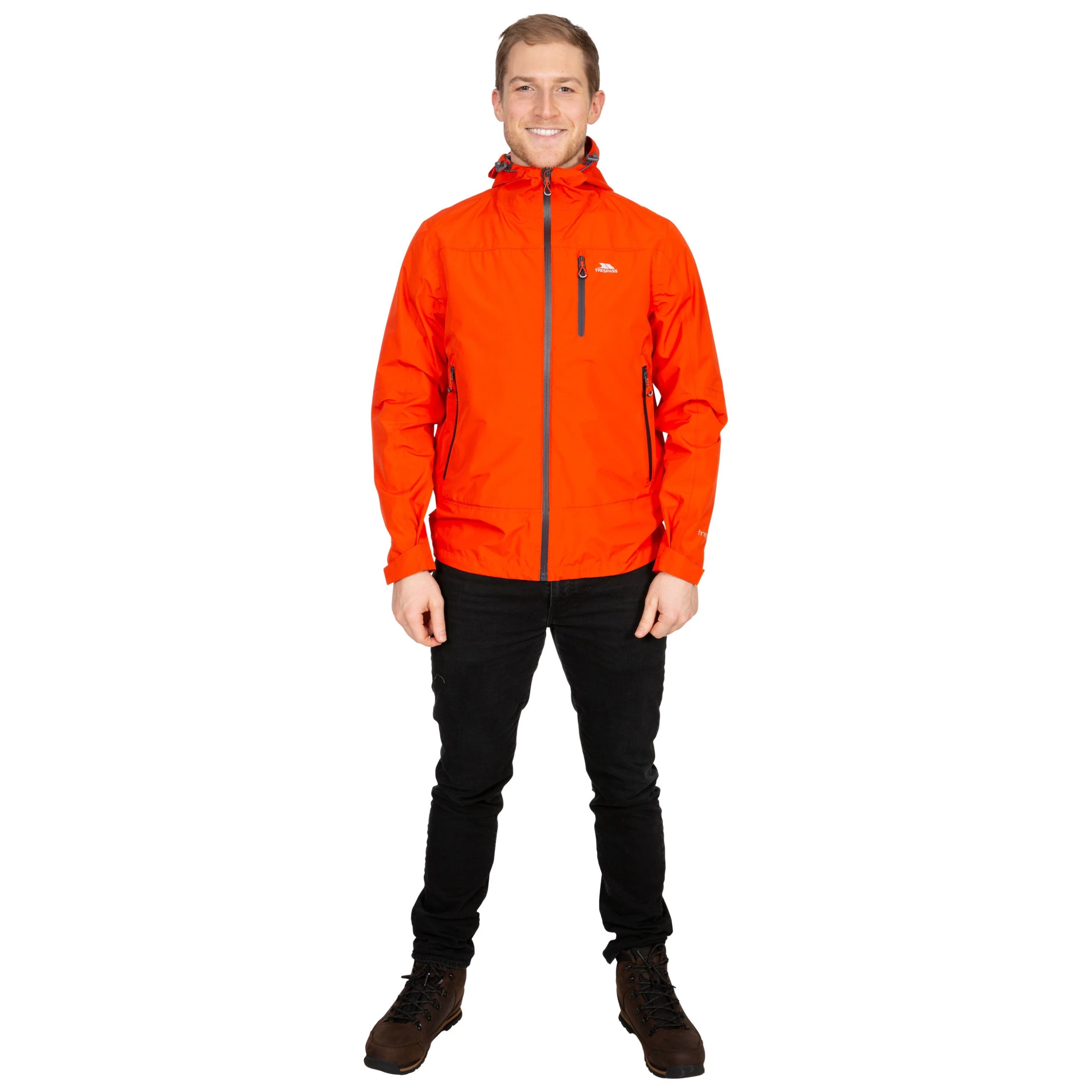 Trespass Men's Waterproof Jacket TP75 Rakenfard - FLAME XXS 3 Trespass Men's Waterproof Jacket TP75 Rakenfard - FLAME XXS - Image 3
