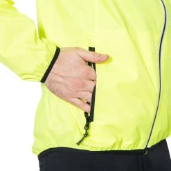 Trespass Men's Hi-Vis Waterproof Packaway Jacket Retract -Adventure Pulse retract majkratr0010 hvy m09 1 1