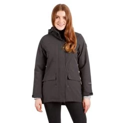 Trespass Womens Waterproof Parka Jacket Reveal 9 Trespass Womens Waterproof Parka Jacket Reveal -Adventure Pulse reveal fajkran20005 blk m01