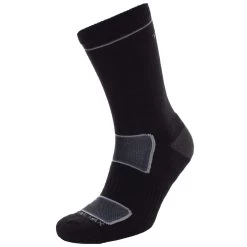 Trespass Eco Lightweight Mid-Length Trekking Socks Rizzle -Adventure Pulse rizzleeco masowatr0001 blk c