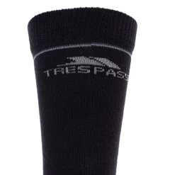 Trespass Eco Lightweight Mid-Length Trekking Socks Rizzle -Adventure Pulse rizzleeco masowatr0001 blk e