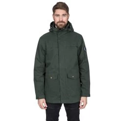 Trespass Men's DLX Casual Waterproof Jacket Rowland - Junior Size -Adventure Pulse rowland majkrao10001 oli m03