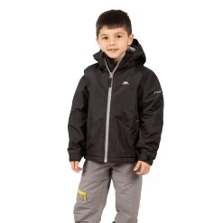 Trespass Boys Waterproof Jacket Rudi 37 Trespass Boys Waterproof Jacket Rudi -Adventure Pulse rudi mcjkran20003 blk m01