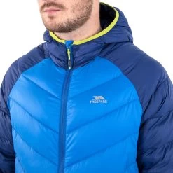 Trespass Men's Hooded Down Jacket Rusler -Adventure Pulse rusler majkdom20011 blu m06