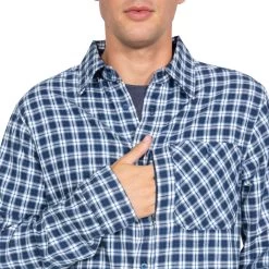 Trespass Men's Checked Cotton Shirt Sailfoot -Adventure Pulse sailfoot matosbtr0002 nyc m04