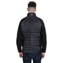 Trespass Men's Padded Fleece Jacket Saunter - Junior Size -Adventure Pulse saunter maflflm20012 blk m07