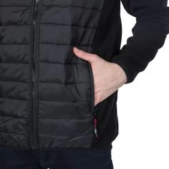 Trespass Men's Padded Fleece Jacket Saunter - Junior Size -Adventure Pulse saunter maflflm20012 blk m08