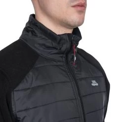 Trespass Men's Padded Fleece Jacket Saunter - Junior Size -Adventure Pulse saunter maflflm20012 blk m09