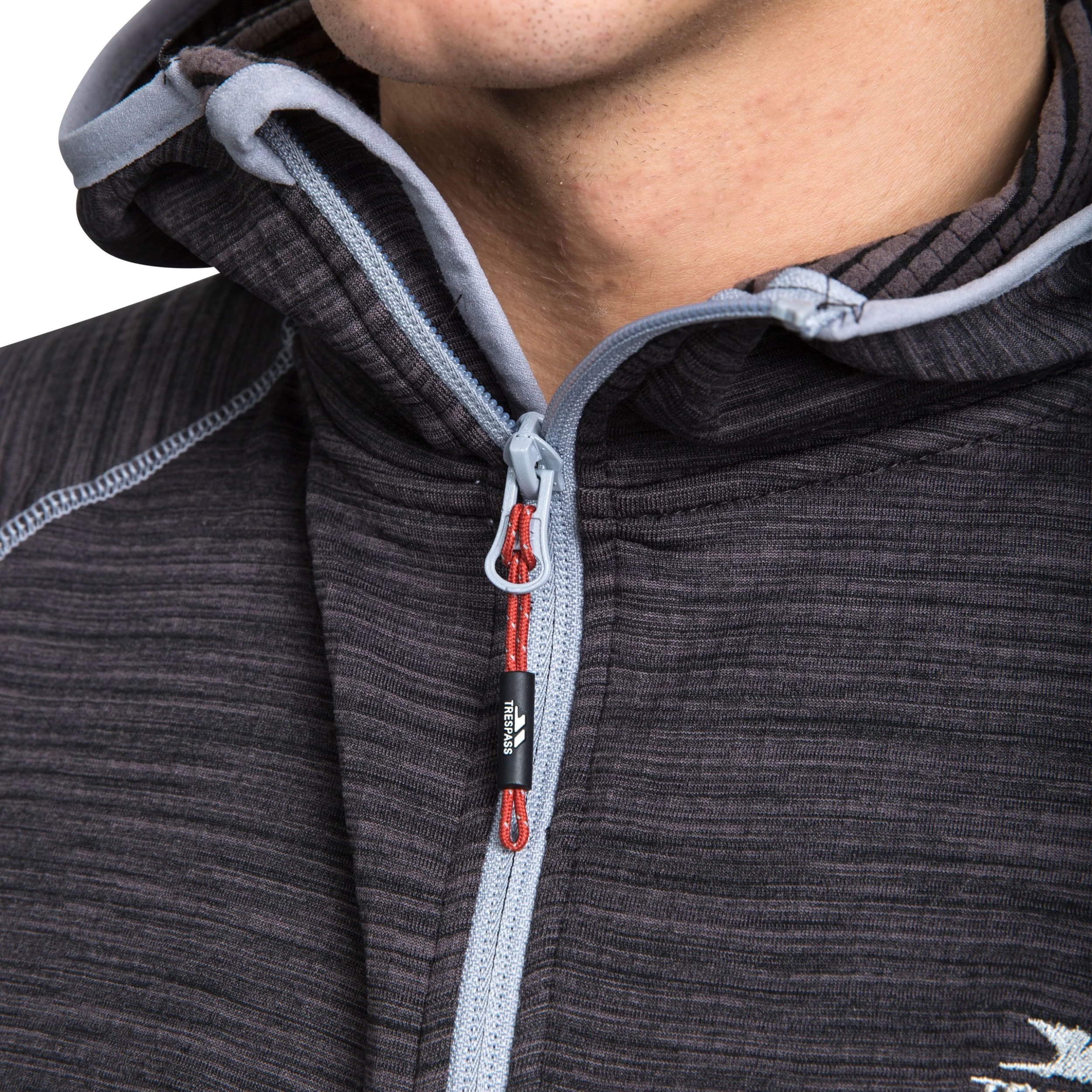 Trespass Men's 1/2 Zip Hooded Fleece Shale - Junior Size 5 Trespass Men's 1/2 Zip Hooded Fleece Shale - Junior Size - Image 5