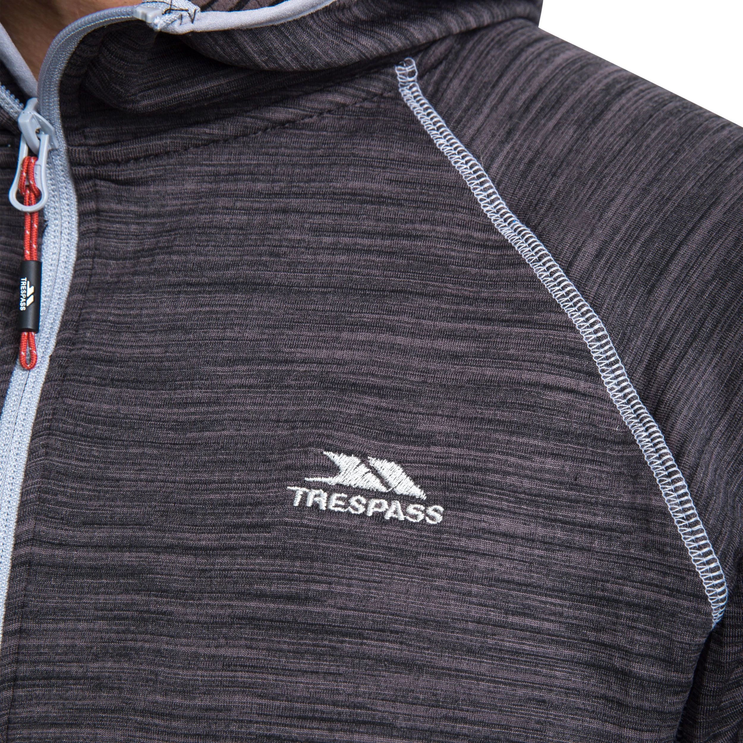 Trespass Men's 1/2 Zip Hooded Fleece Shale - Junior Size 6 Trespass Men's 1/2 Zip Hooded Fleece Shale - Junior Size - Image 6