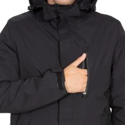 Trespass Men's Padded Waterproof Jacket Shoulton -Adventure Pulse shoulton majkratr0006 blk m04