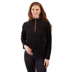 Trespass Womens 1/2 Zip Fleece Skylar - Junior Size 29 Trespass Womens 1/2 Zip Fleece Skylar - Junior Size -Adventure Pulse skylar faflfln10001 bkw m01