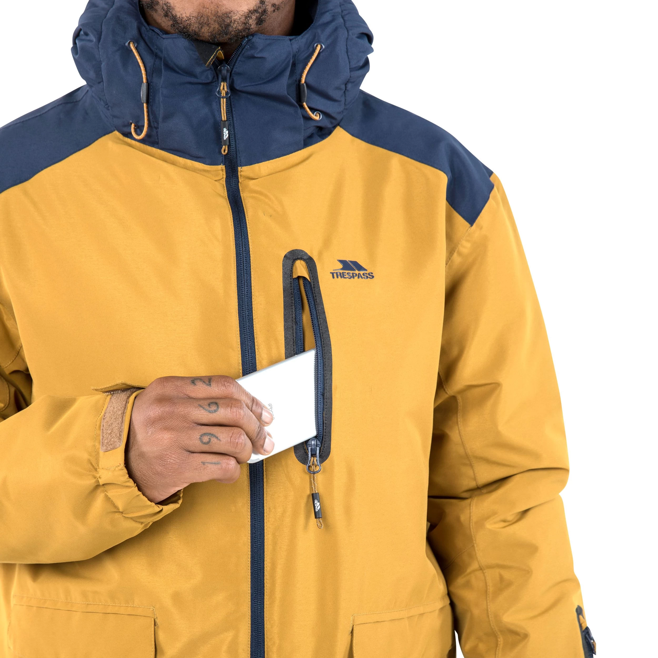 Trespass Men's Waterproof Ski Jacket Slyne 6 Trespass Men's Waterproof Ski Jacket Slyne - Image 6