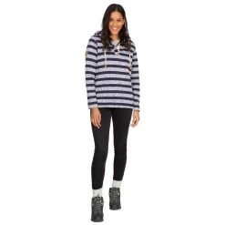 Trespass Womens Fleece Hoodie Society In Navy - Junior Size -Adventure Pulse society faflfltr0009 nsl m01