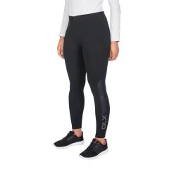 Trespass DLX Womens Knitted Active Leggings Splits -Adventure Pulse splits fabttrn20003 blk k