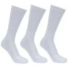 Trespass Unisex 3 Pair Rib Crew Socks Sportsmen - WHITE 3/6