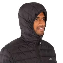 Trespass Men's Packaway Down Jacket Stanley - Junior Size -Adventure Pulse stanley majkdotr0010 blk m03