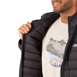 Trespass Men's Packaway Down Jacket Stanley - Junior Size -Adventure Pulse stanley majkdotr0010 blk m05