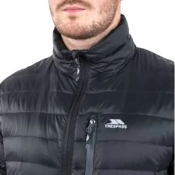 Trespass Men's Lightweight Down Jacket Stellan -Adventure Pulse stellan majkdon20006 blk m08