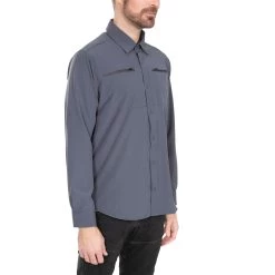 Trespass Men's Insect Repellent Shirt Strettington -Adventure Pulse strettington matosbtr0008 gra m04