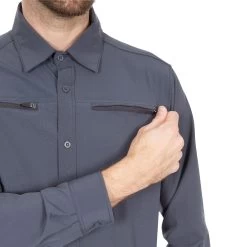 Trespass Men's Insect Repellent Shirt Strettington -Adventure Pulse strettington matosbtr0008 gra m05