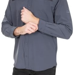 Trespass Men's Insect Repellent Shirt Strettington -Adventure Pulse strettington matosbtr0008 gra m10