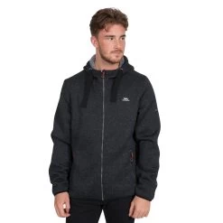Trespass Men's Fleece Hoodie Tableypipe -Adventure Pulse tableypipe maflfltr0010 bkm m02
