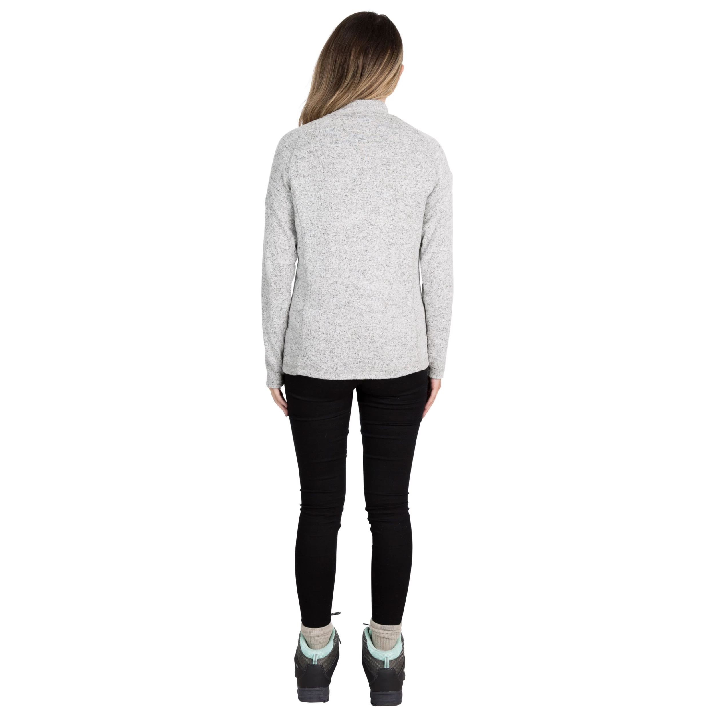 Trespass Junior Size Casual Fleece Tenderness B - GREY MARL XXS 4 Trespass Junior Size Casual Fleece Tenderness B - GREY MARL XXS - Image 4