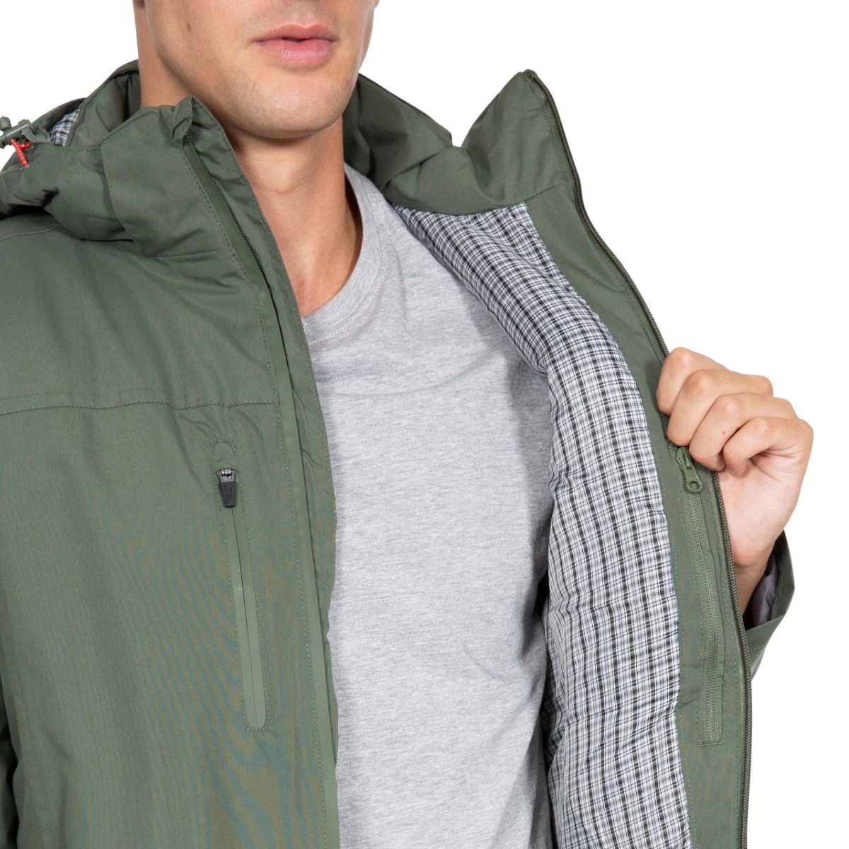 Trespass Men's Hooded Waterproof Jacket Toffit 7 Trespass Men's Hooded Waterproof Jacket Toffit - Image 7