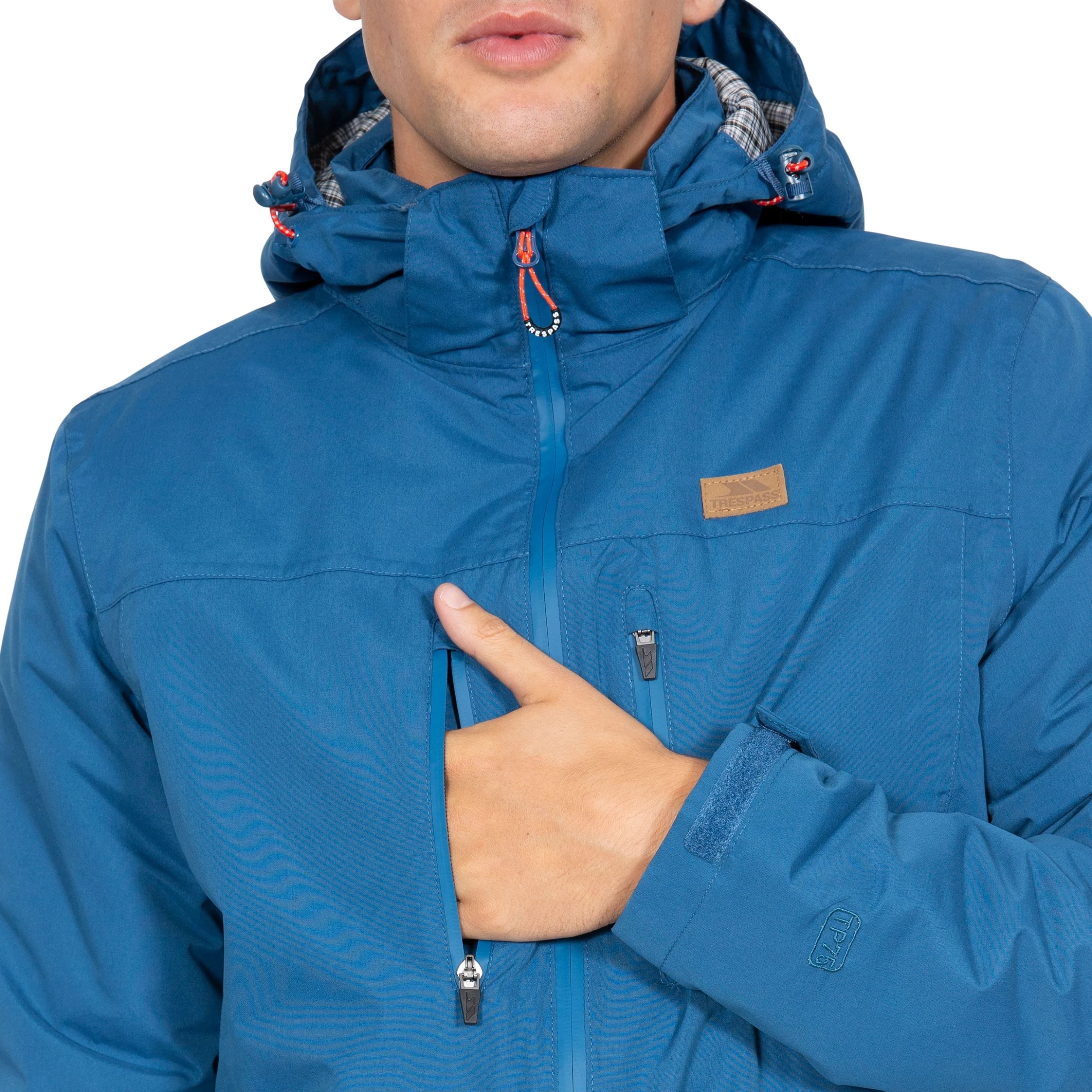 Trespass Men's Hooded Waterproof Jacket Toffit 16 Trespass Men's Hooded Waterproof Jacket Toffit - Image 16