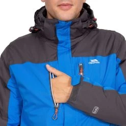 Trespass Men's Hooded Waterproof Jacket Tolsford -Adventure Pulse tolsford majkratr0001 blu m06