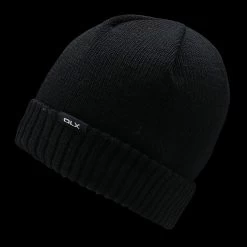 Trespass DLX Unisex Fleece Lined Beanie Hat Ronan -Adventure Pulse uahsham20001 blk ronan dlx b