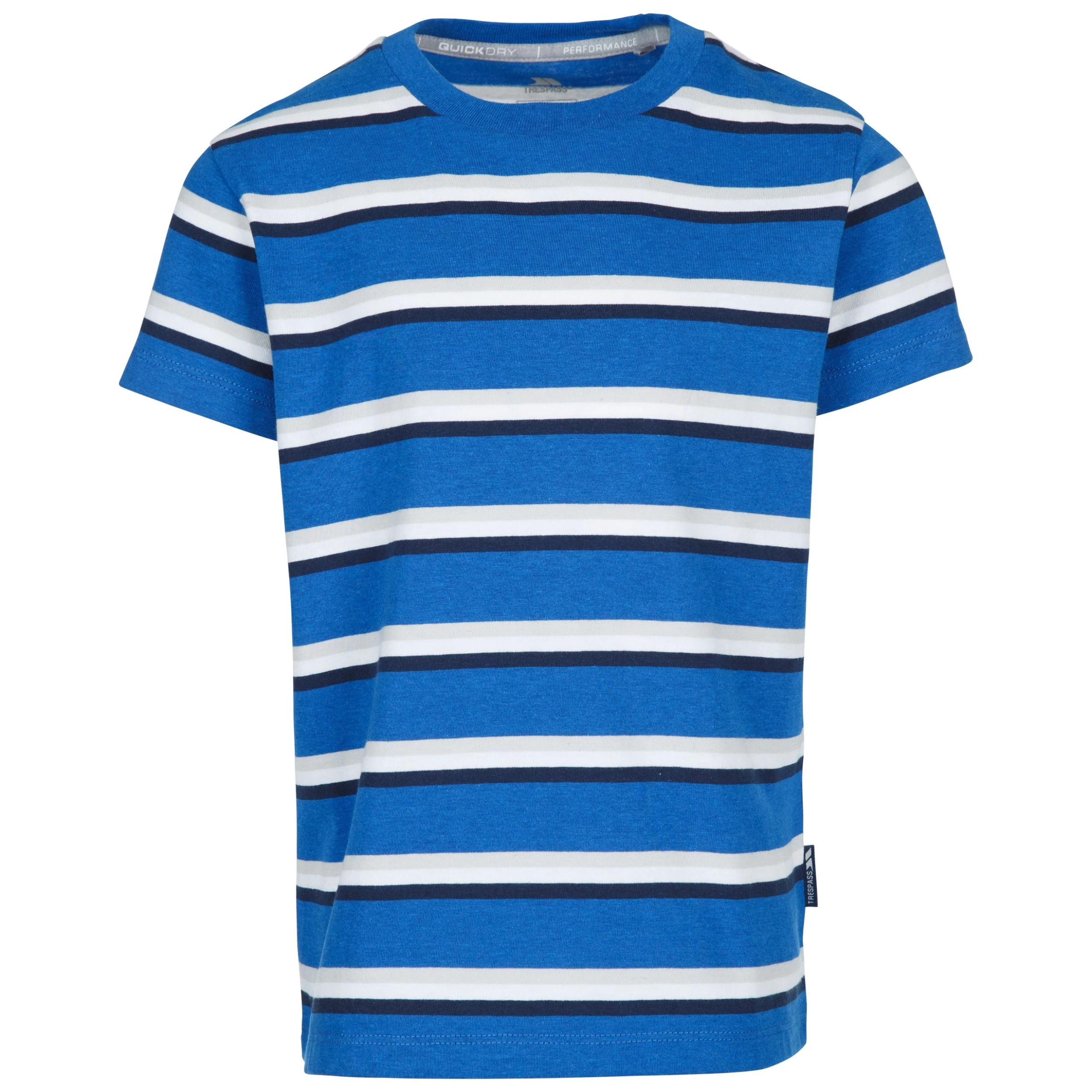 TRESPASS MALE T-SHIRT UPSCALE - BLUE BASE 11/12 1 TRESPASS MALE T-SHIRT UPSCALE - BLUE BASE 11/12