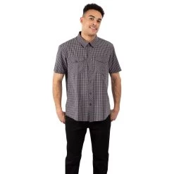 Trespass Men's Cotton Short Sleeve Shirt Uttoxeter -Adventure Pulse uttoxeter matosbtr0010 dgh m01