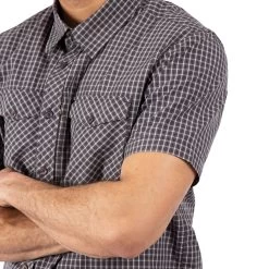 Trespass Men's Cotton Short Sleeve Shirt Uttoxeter -Adventure Pulse uttoxeter matosbtr0010 dgh m05