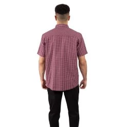 Trespass Men's Cotton Short Sleeve Shirt Uttoxeter -Adventure Pulse uttoxeter matosbtr0010 pnk m02