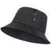Trespass Adults Bucket Hat Black Inner Check Detail Waxy