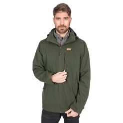 Trespass Men’s Waterproof Jacket Weir -Adventure Pulse weir majkrao10012 oli m04